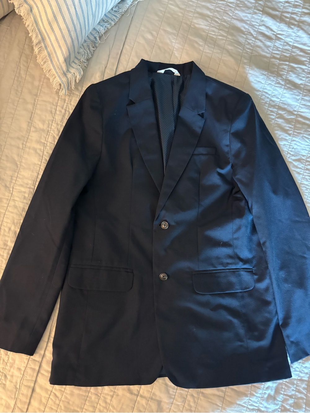 Cat & Jack Men's Navy Sport Coat - Classic Two-Button Blazer